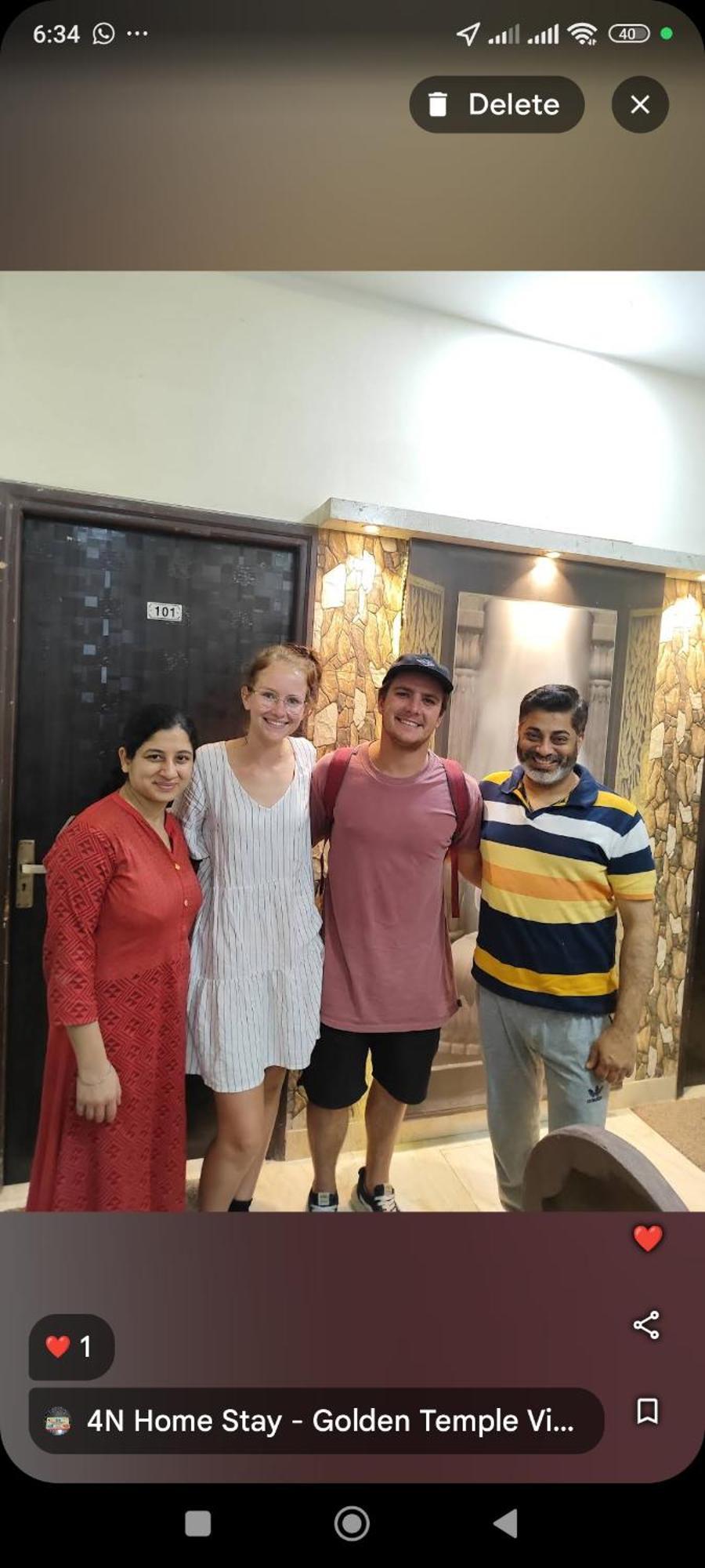 4N Homestay- Golden Temple View Amritsar Exteriér fotografie